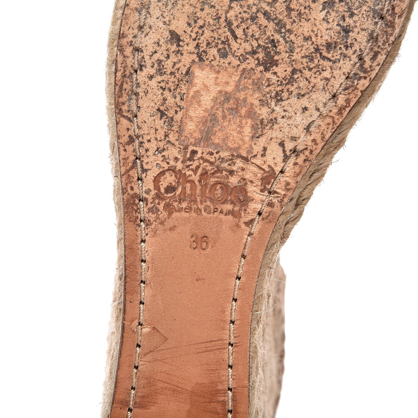 Suede D'Orsay Espadrille Wedges 36 Reef Shell