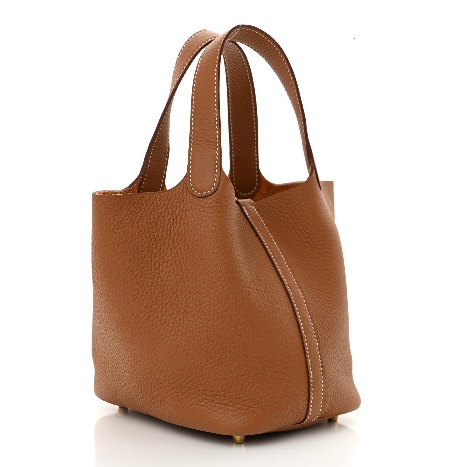 Hermes Taurillon Clemence Picotin Lock 18 PM Gold 3 of 11