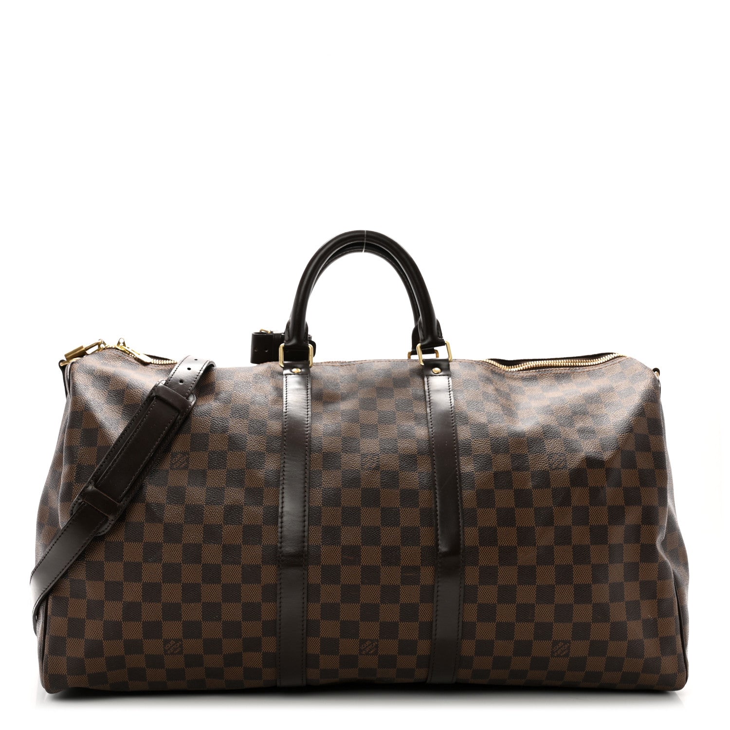Louis Vuitton Damier Ebene Keepall Bandouliere 55 1 of 16