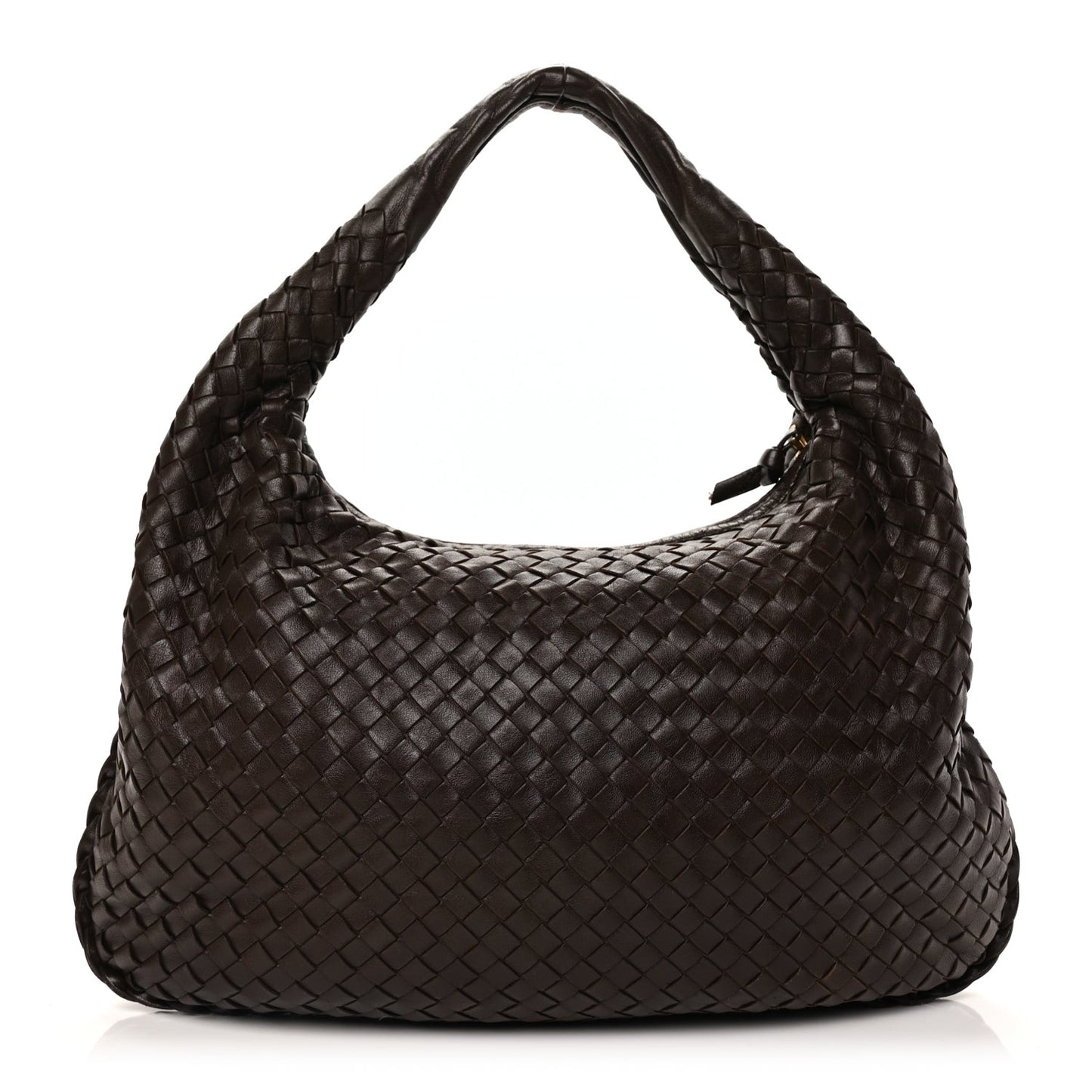 Nappa Intrecciato Medium Veneta Hobo Ebano