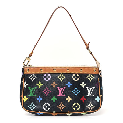 Louis Vuitton Monogram Multicolor Pochette Accessories Black 1 of 7