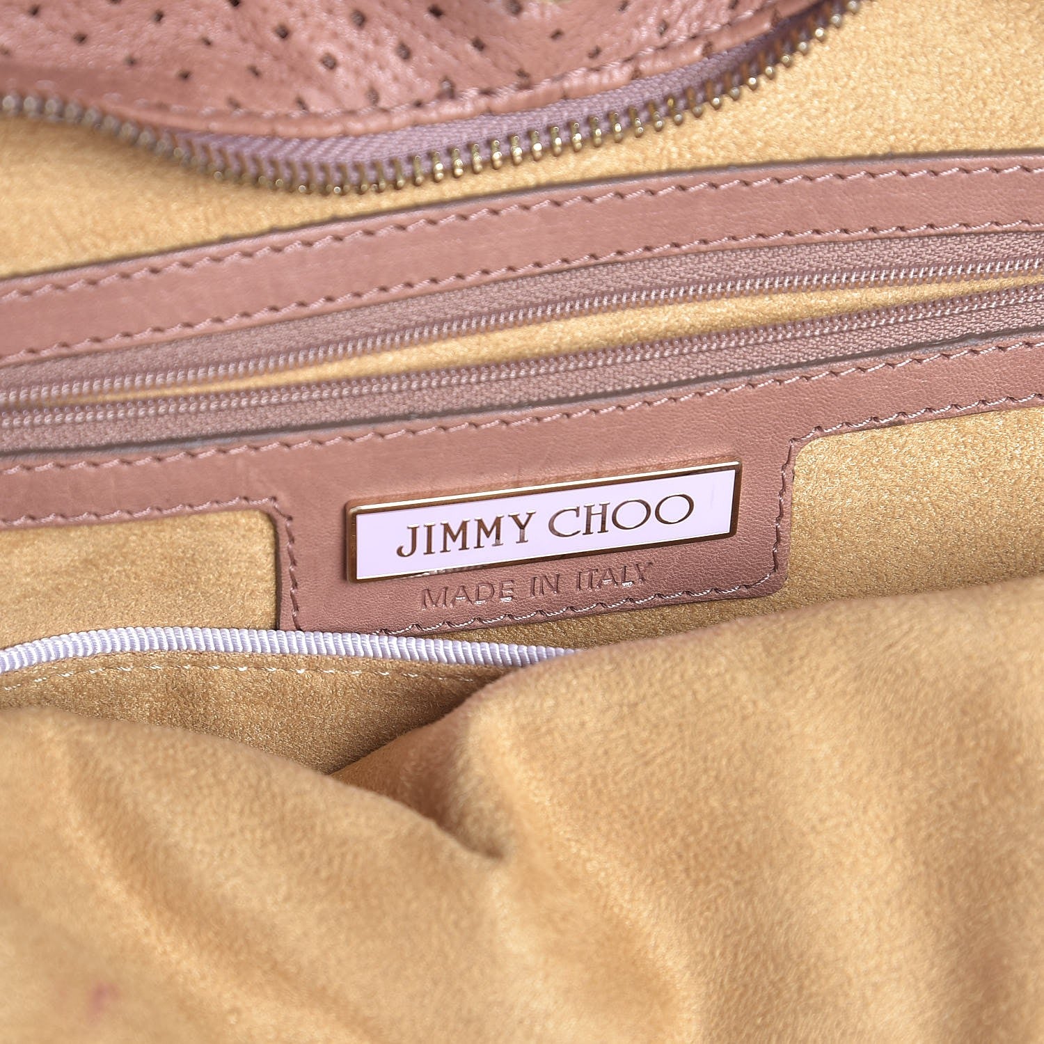 Jimmy Choo Lambskin Perforated Blythe M Pink 7 of 9