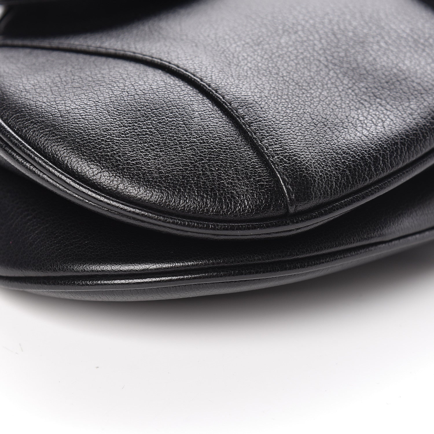 Christian Dior Calfskin Saddle Bag Black 12 of 12
