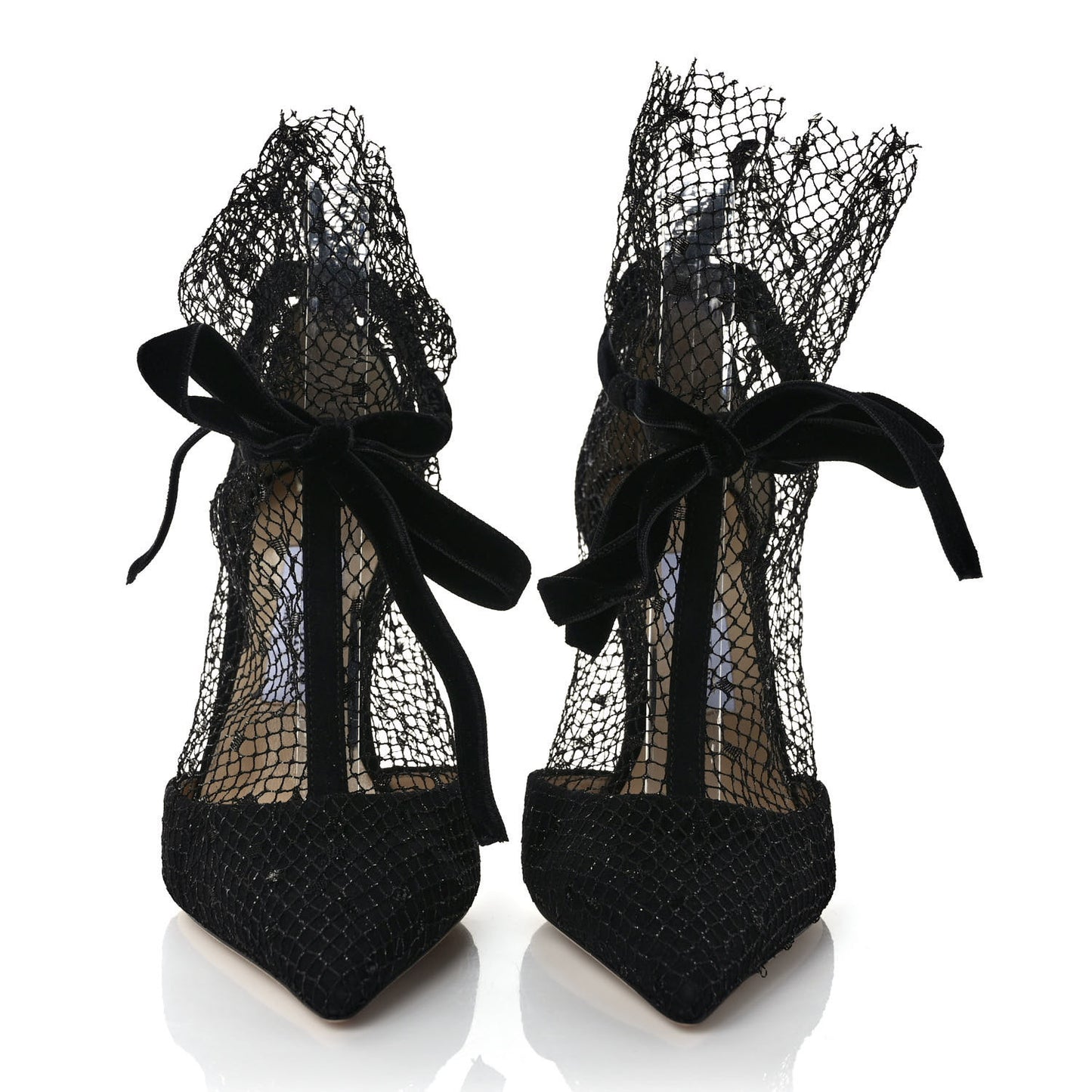 Suede Polka Dot Net Fira 100 Pumps 38 Black