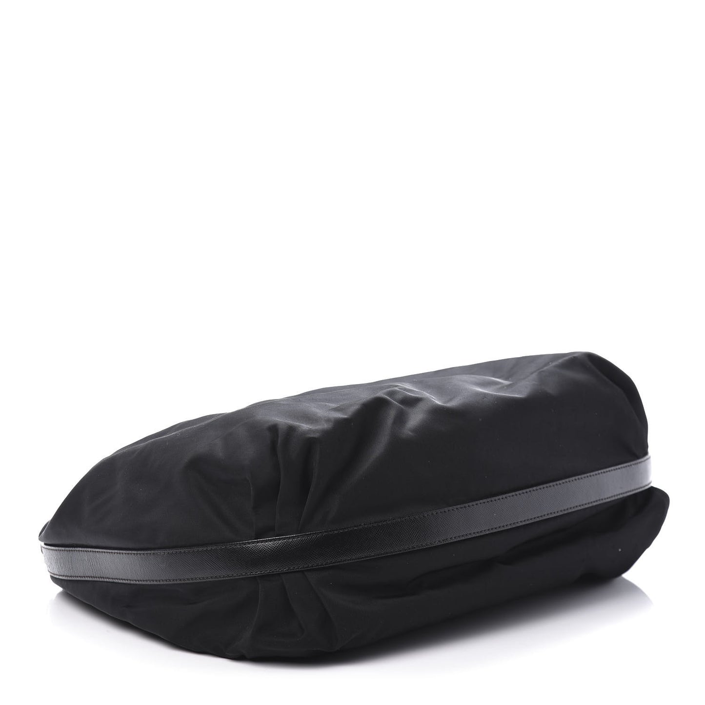 Tessuto Nylon Saffiano Hobo Black