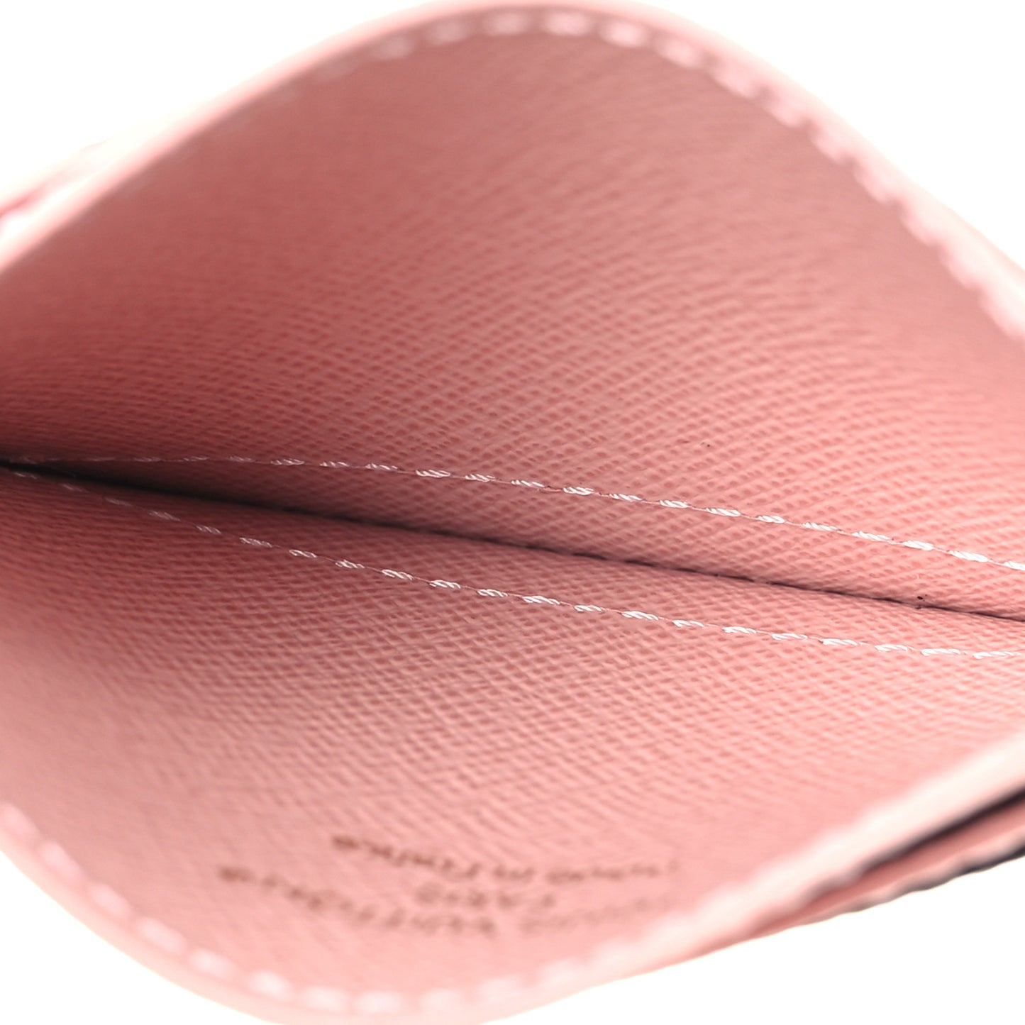 Monogram LV Charms Card Holder Rose Ballerine