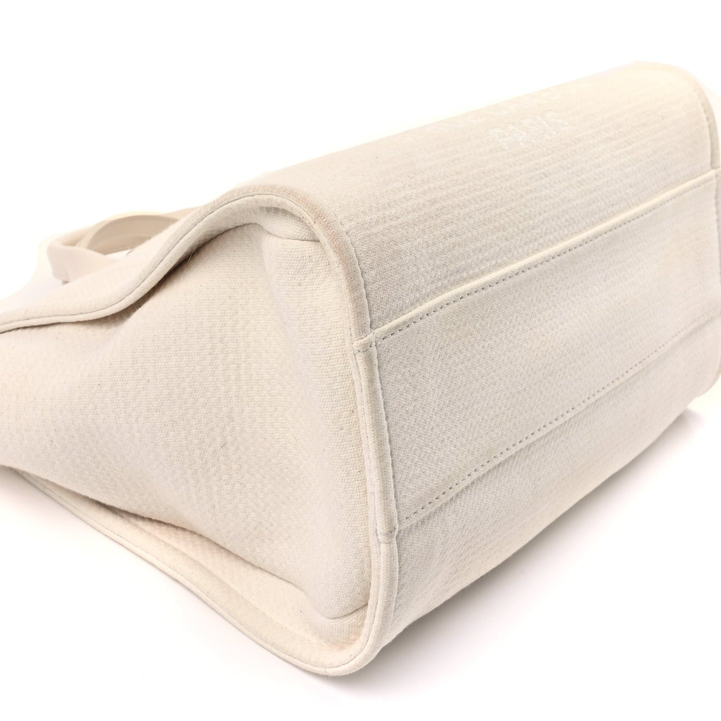 Mixed Fibers Small Deauville Tote  White