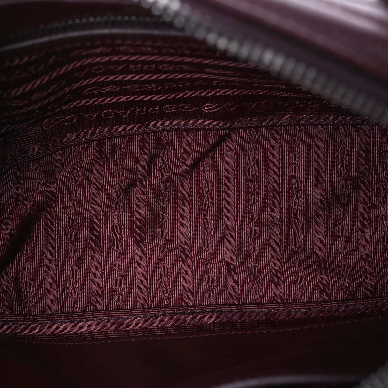 Prada Soft Calfskin Impunture Diagramme Camera Bag  Granato 4 of 7