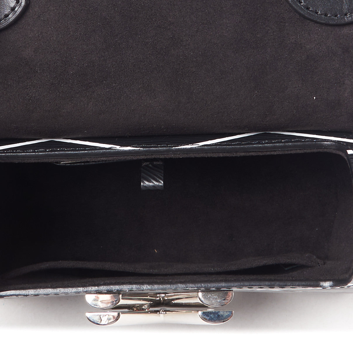 Epi Malletage Twist Shoulder Bag PM Black