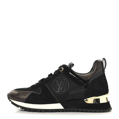 Louis Vuitton Suede Monogram Run Away Sneakers Black 1 of 7