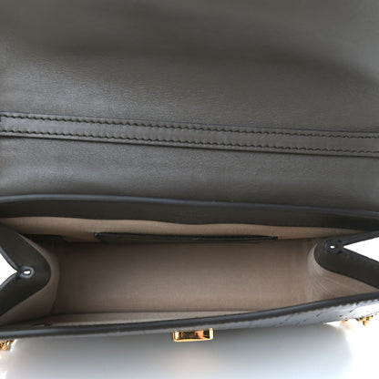 Chloe Calfskin Crocodile Embossed C Clutch With Chain Profound Brown 7 of 9