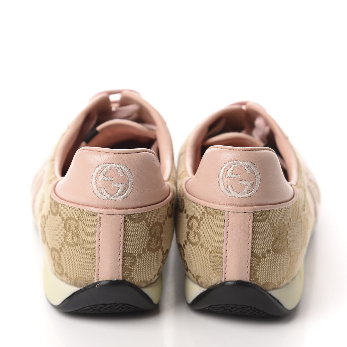 Monogram Nappa Interlocking G Sneakers 37 New Sand Rose Dragea