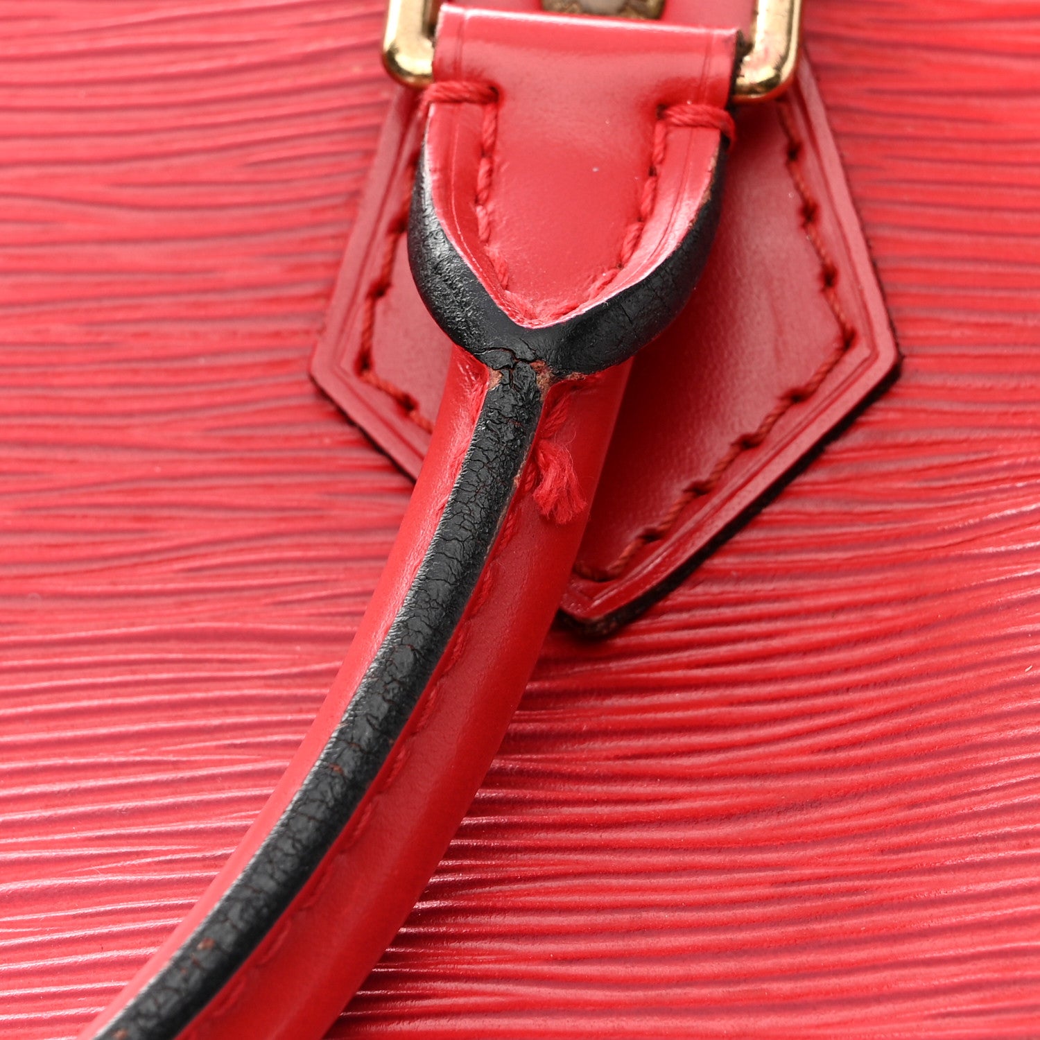 Louis Vuitton Epi Speedy 35 Castillan Red 18 of 21