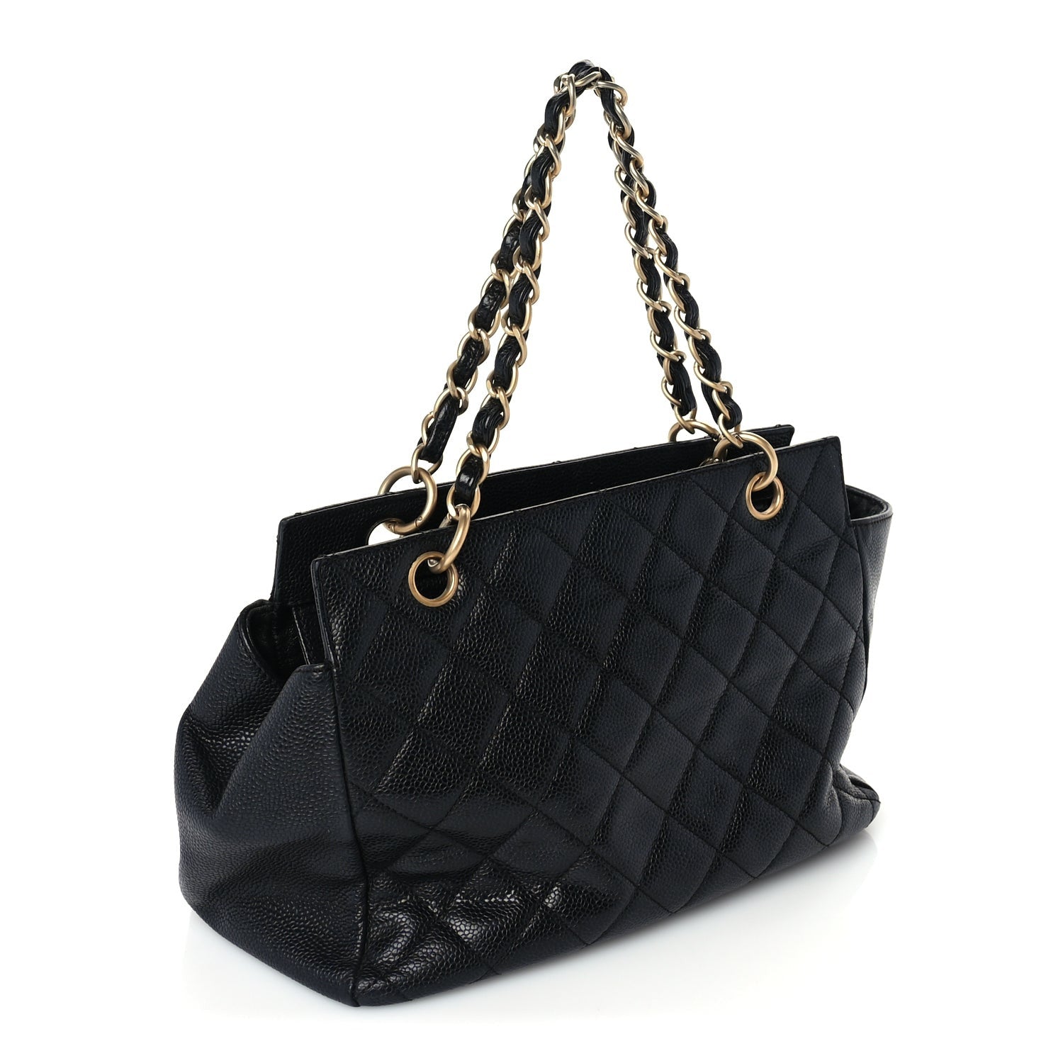 Chanel Caviar Quilted Petit Timeless Tote PTT Black 2 of 9