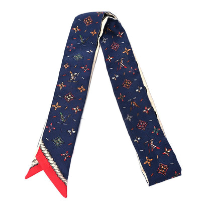Louis Vuitton Silk Love Birds BB Bandeau Blue 2 of 3