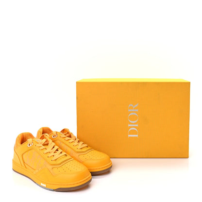 Christian Dior Smooth Calfskin Oblique Galaxy Mens B27 Low Top Sneakers 42  Yellow 11 of 11