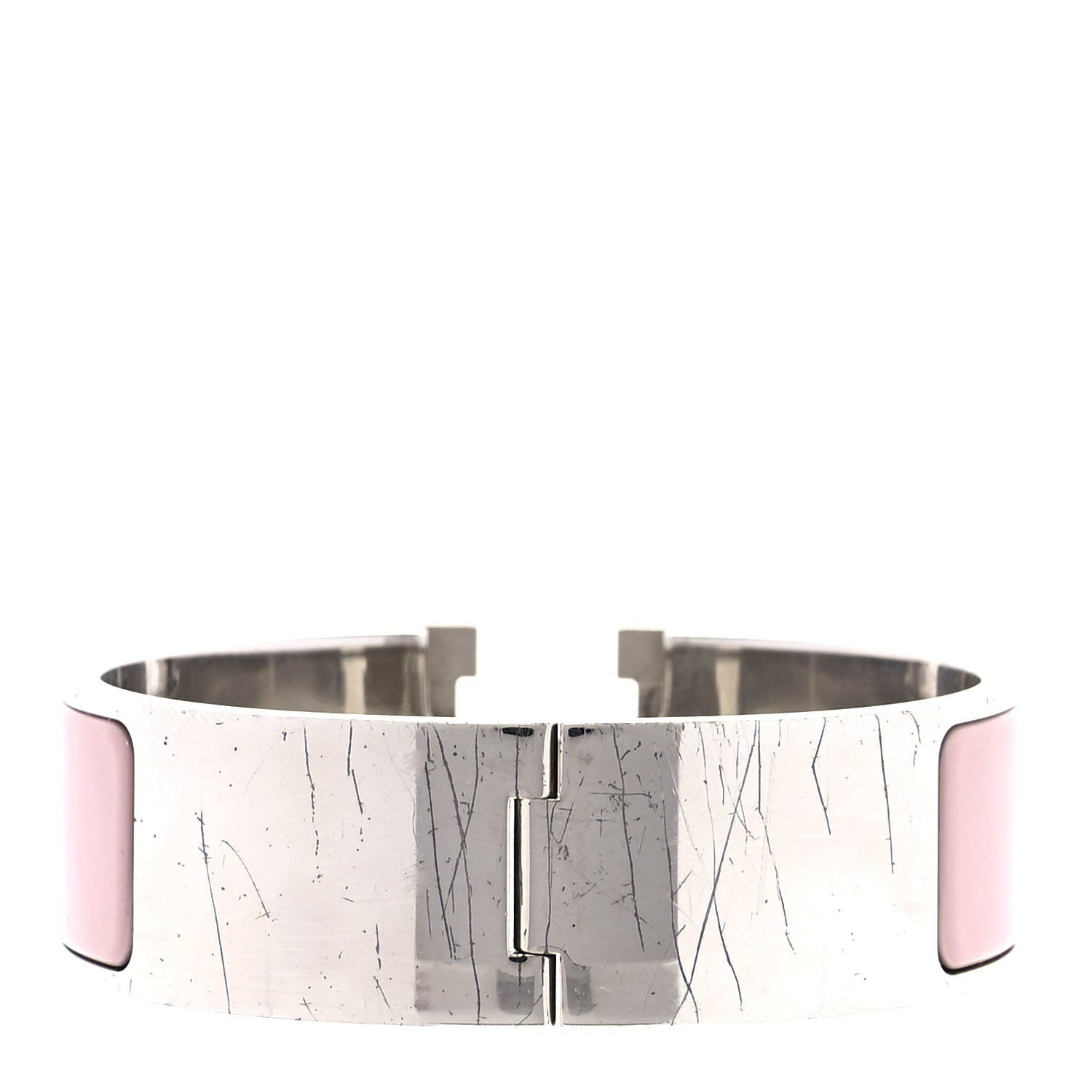 Hermes Enamel Wide Clic Clac H Bracelet PM  Rose Nymph 3 of 4