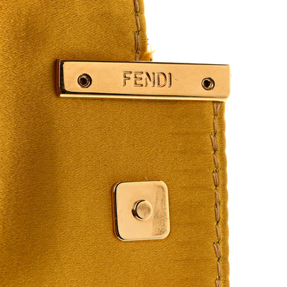 Fendi Sequin Paillettes Shiny Nappa Sex and the City Nano Maxi Buckle Baguette Charm Viola Purple 6 of 11