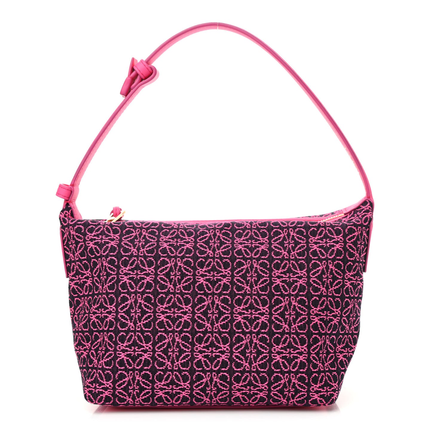 Jacquard Anagram Calfskin Small Cubi Bag Pink