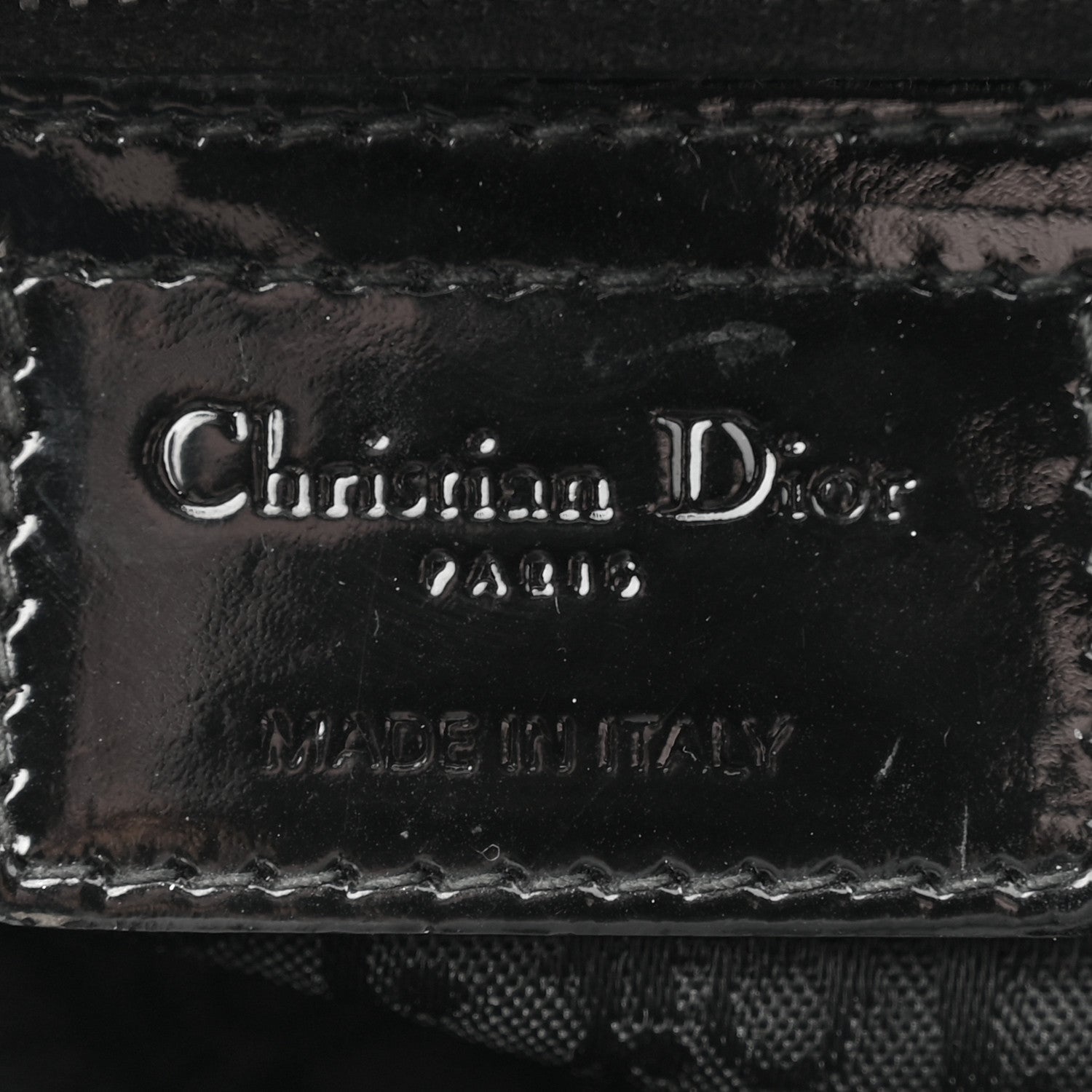 Christian Dior Patent Cannage Large Lady Dior Black 6 of 7