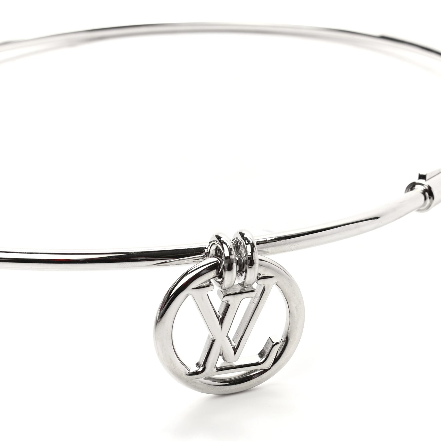 Metal LV Circle Belt M Silver