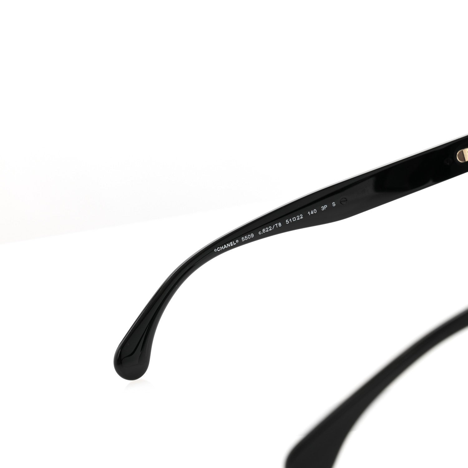 Chanel Acetate Square Sunglasses 5509-A Black 5 of 7