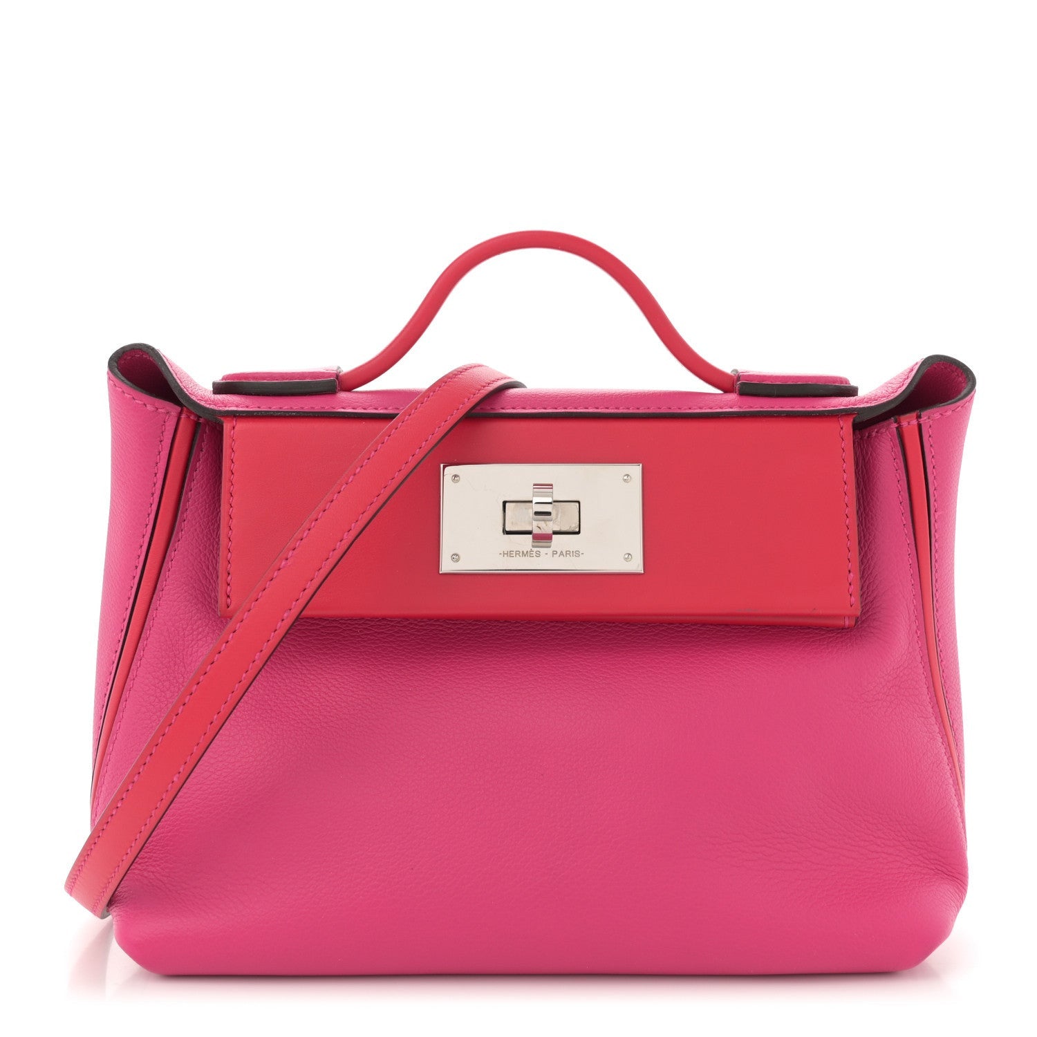 Hermes Evercolor Swift 24/24 21 Rose Mexico Rouge De Coeur Rose Mexico Rouge de Coeur 1 of 7