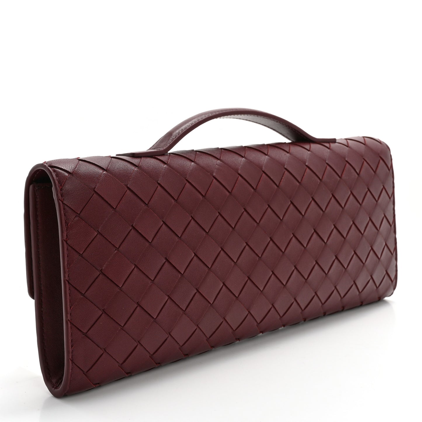 Nappa Intrecciato Long Andiamo Top Handle Clutch Barolo