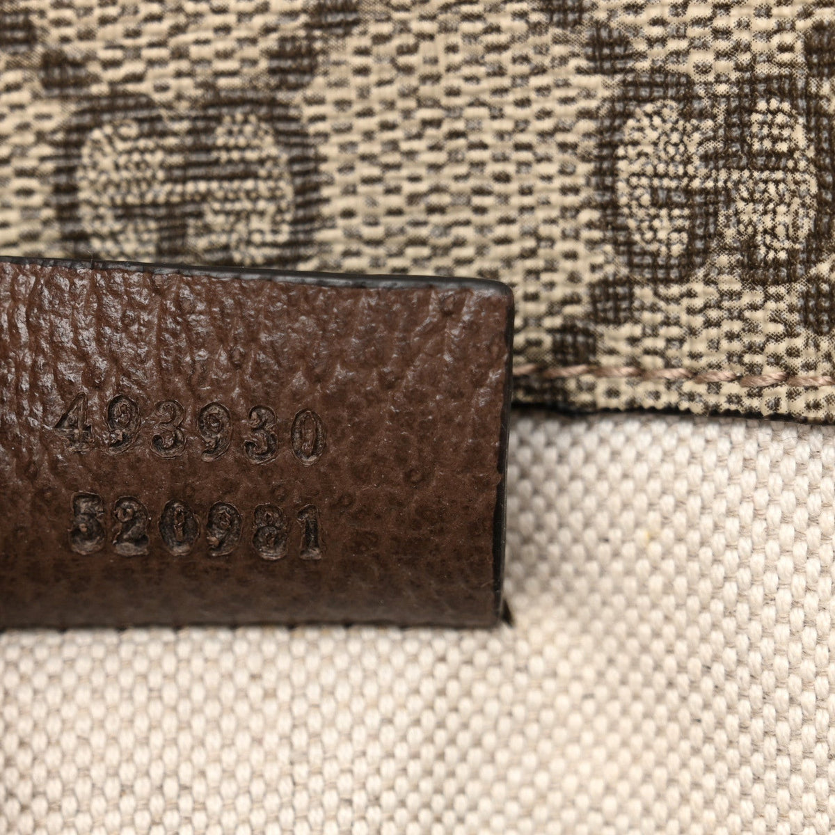 GG Supreme Monogram Neo Vintage Web Belt Bag Beige Brown
