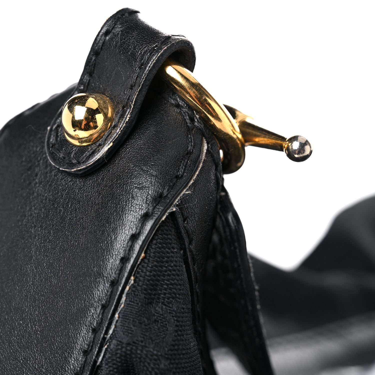 Gucci Monogram Large Jockey Hobo Black 18 of 25