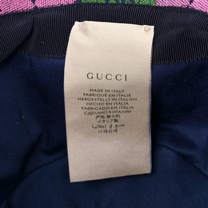 Gucci Monogram Multicolor Wide Brim Hat M Pink Multicolor 7 of 9