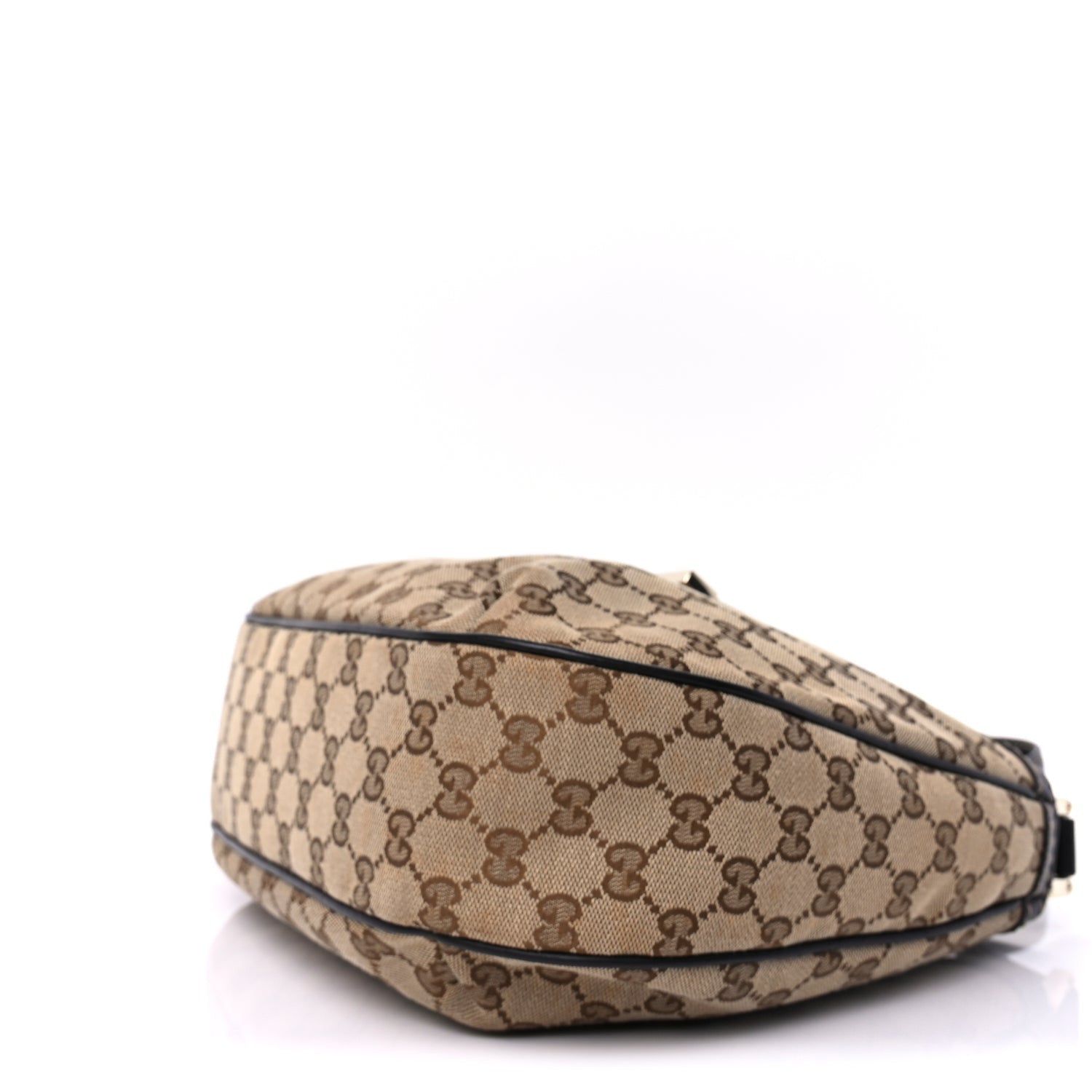 Gucci Monogram Medium New Ladies Web Hobo  Dark Brown 8 of 8