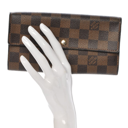 Louis Vuitton Damier Ebene Sarah Wallet 2 of 9