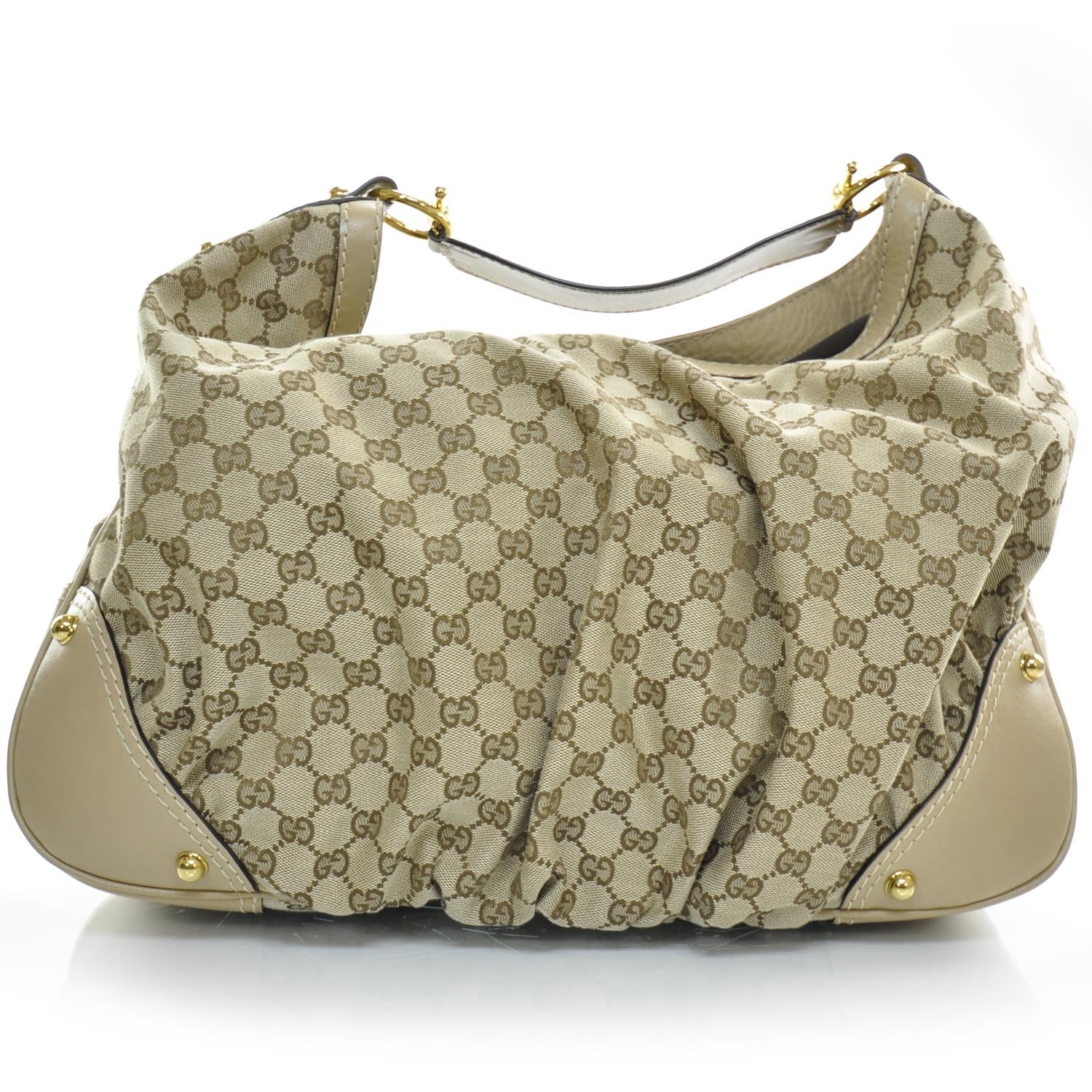 Gucci Monogram Large Jockey Hobo 1 of 9