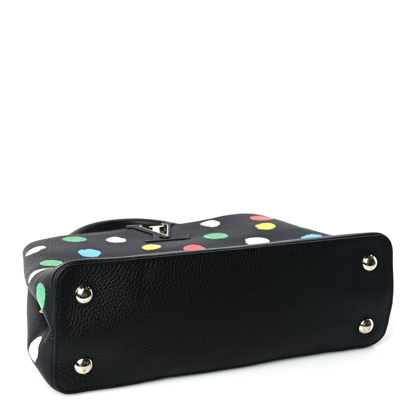 LV X YK Taurillon Capucines MM Black