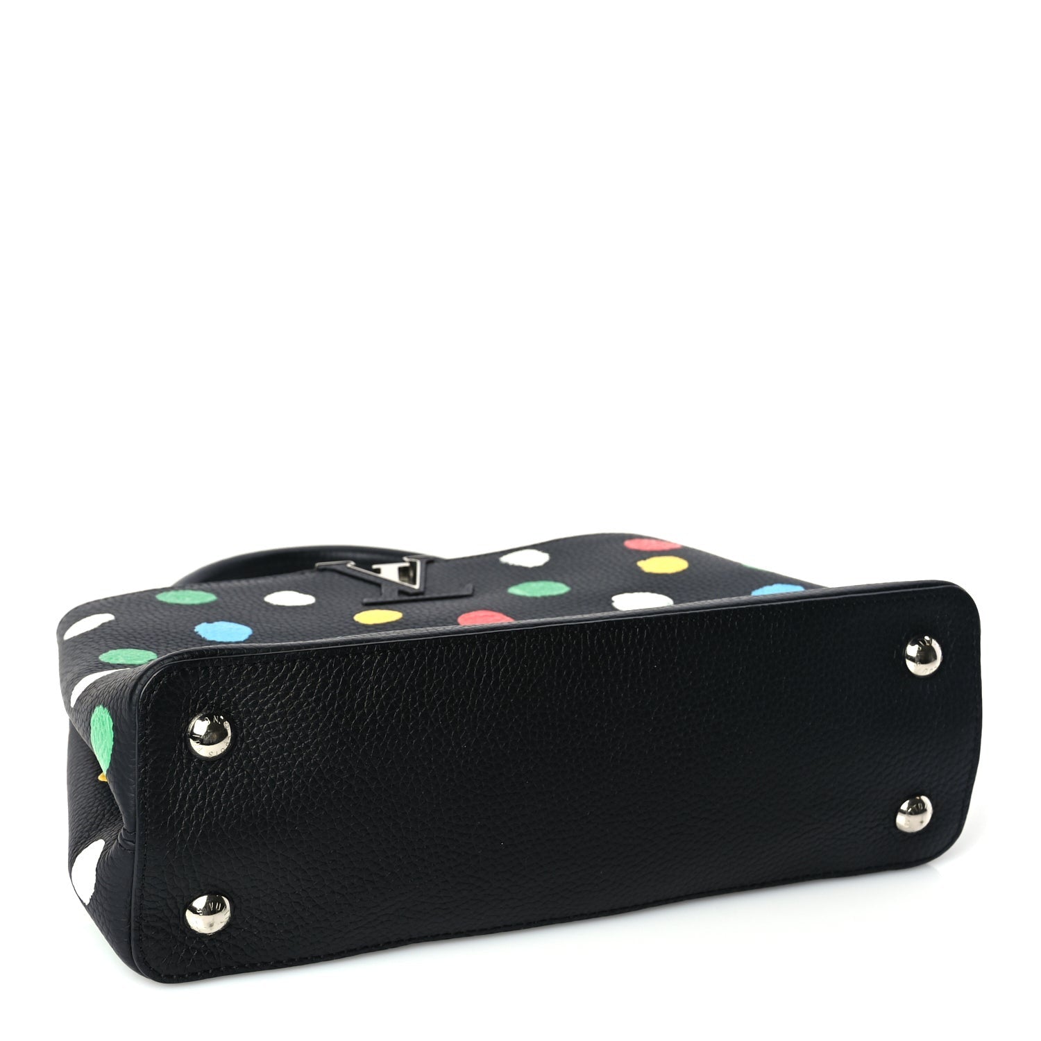 Louis Vuitton LV X YK Taurillon Capucines MM Black 3 of 8