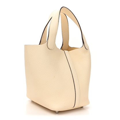 Hermes Taurillon Clemence Picotin Lock 18 PM Nata 3 of 17