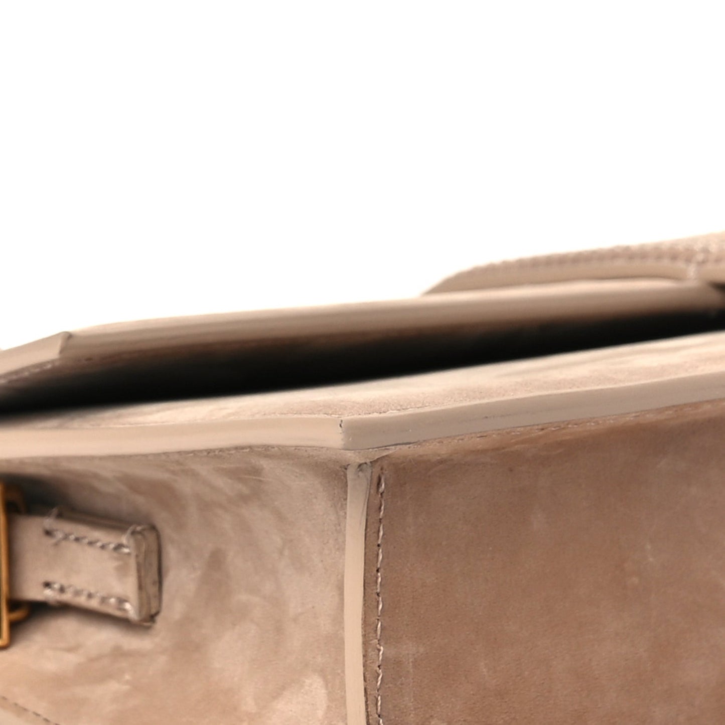Suede Le Bambino Long Dark Beige