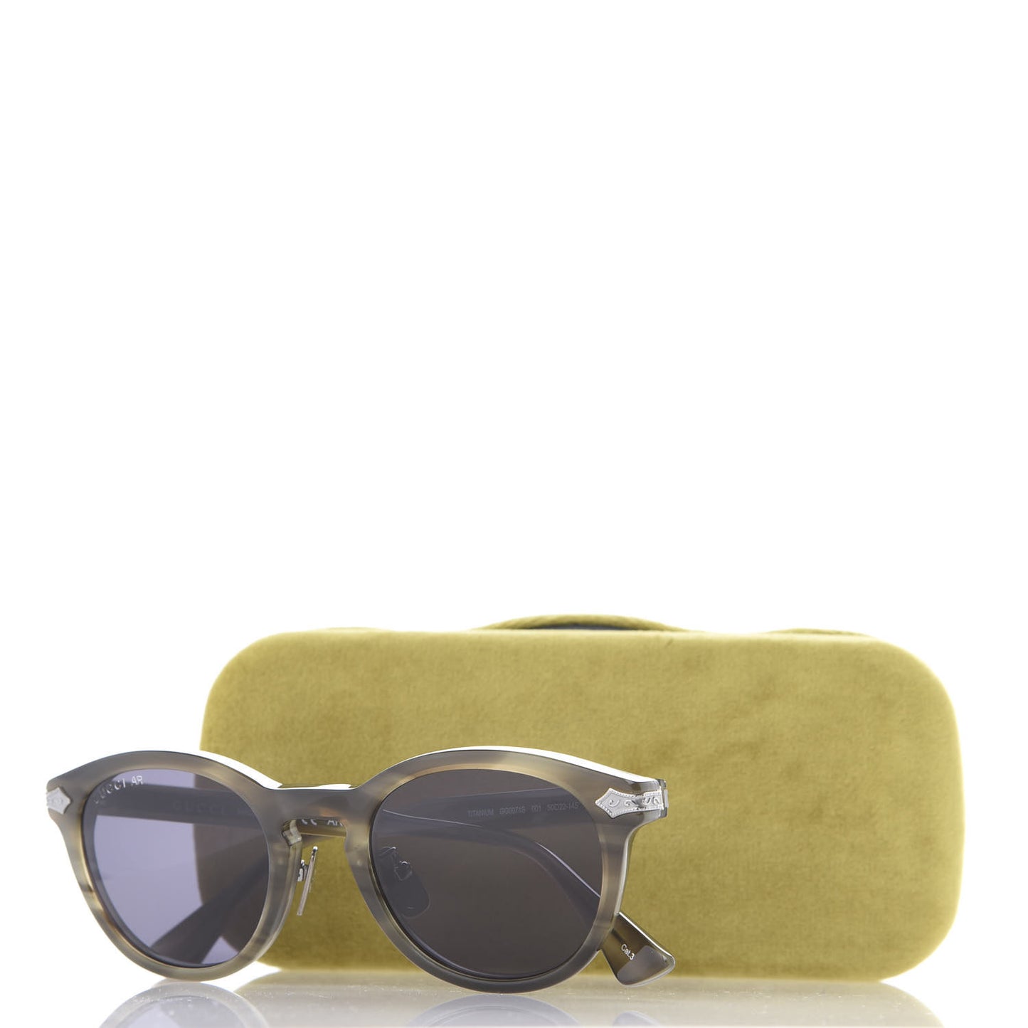 Acetate Round Metal Sunglasses GG0071S