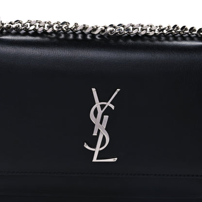 Saint Laurent Calfskin Medium Monogram Sunset Black 6 of 8