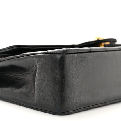 Chanel Lambskin Quilted Medium Double Flap Black 10 of 12