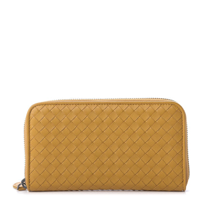 Bottega Veneta Nappa Intrecciato Zip Around Wallet Sunset 1 of 10