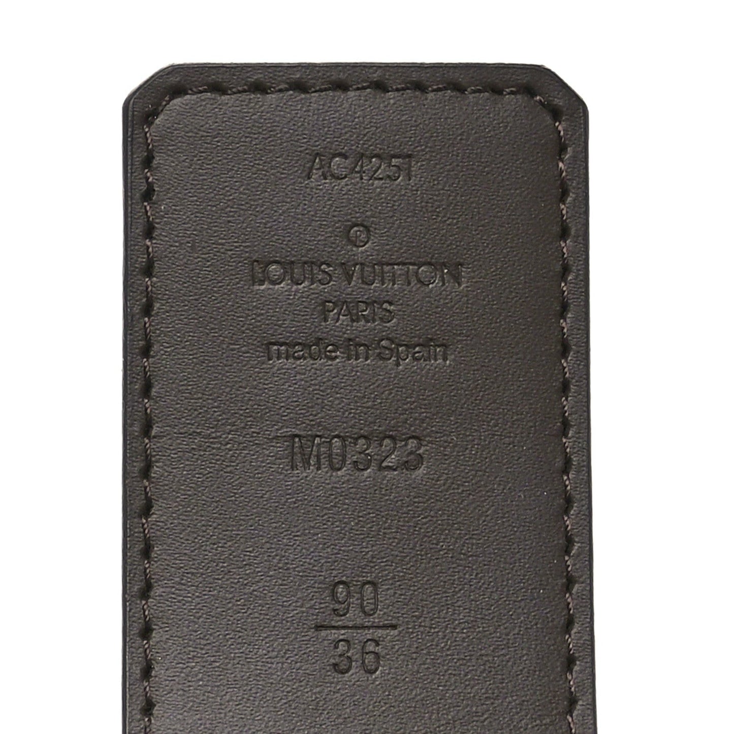 Calfskin Monogram 20mm LV Iconic Reversible Belt 90 36 Brown