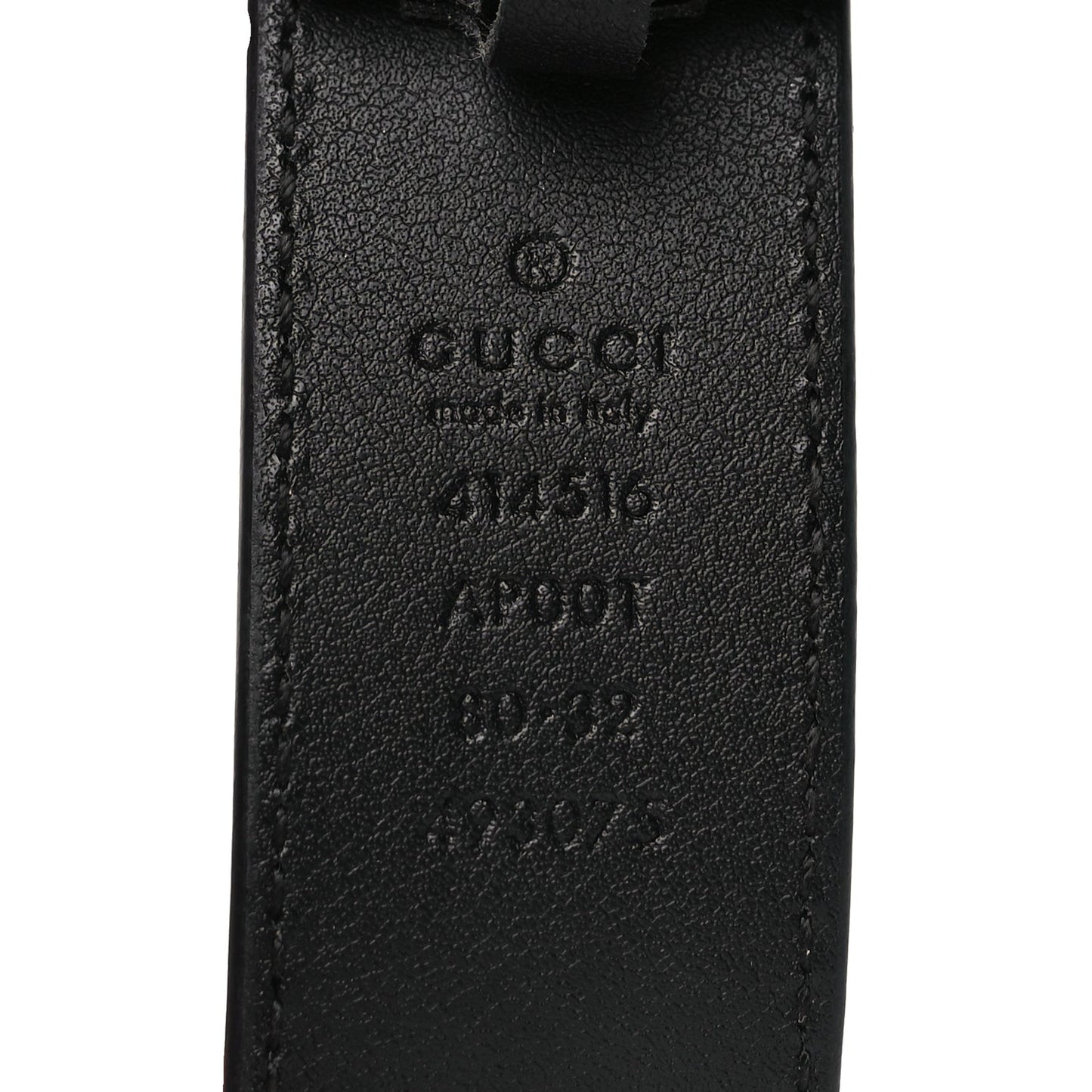 Calfskin Double G 30mm Belt 80 32 Black