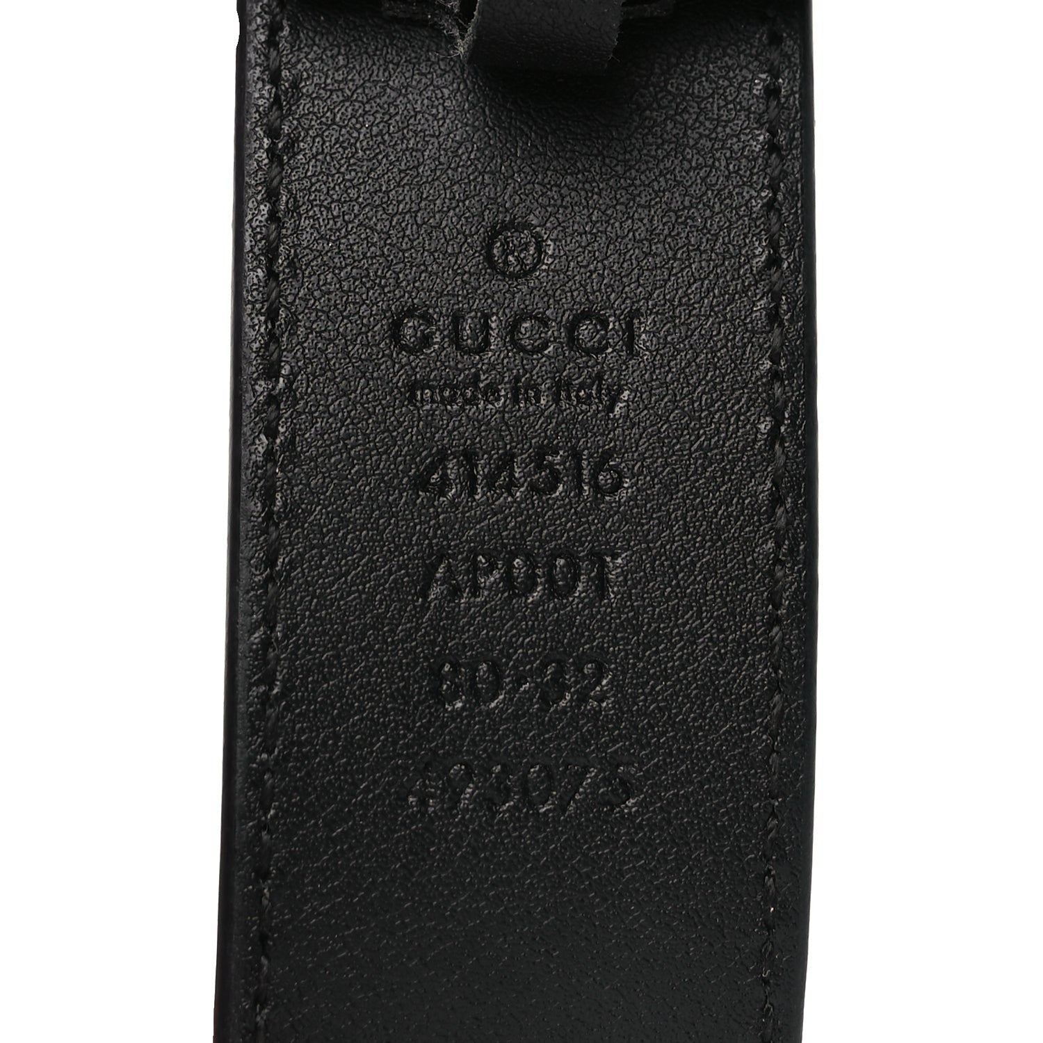 Gucci Calfskin Double G 30mm Belt 80 32 Black 3 of 5