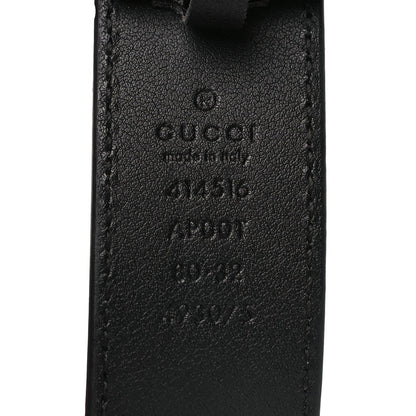 Gucci Calfskin Double G 30mm Belt 80 32 Black 3 of 5