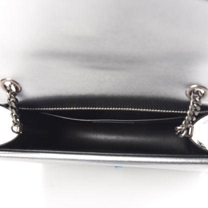 Saint Laurent Grain De Poudre Monogram Medium Sulpice Shoulder Bag Silver 5 of 8