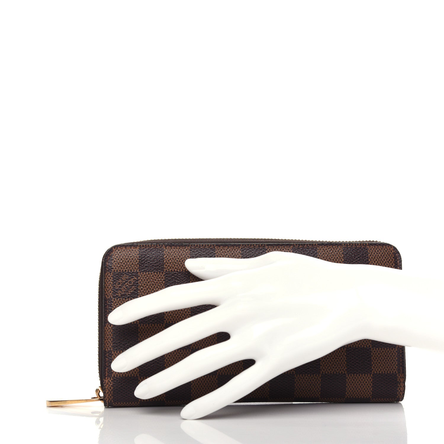 Louis Vuitton Damier Ebene Zippy Wallet 2 of 9