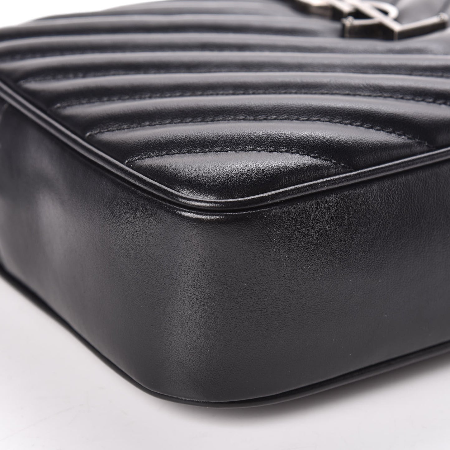 Calfskin Matelasse Monogram Lou Camera Bag Black