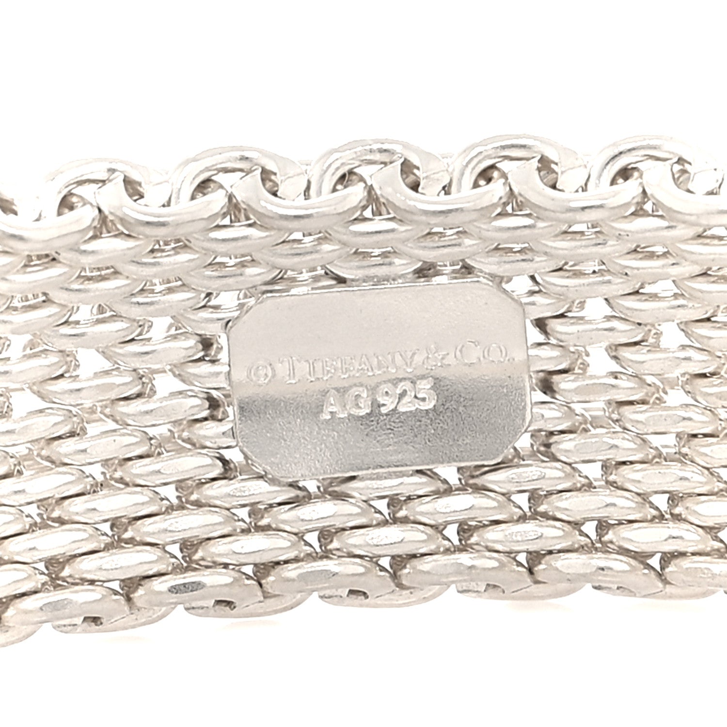 Tiffany Sterling Silver Somerset Mesh Bracelet 3 of 4